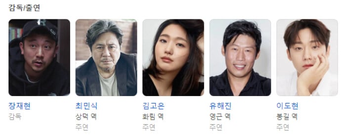 영화 파묘 감독 장재현 출연진 최민식, 김고은,유해진,이도현 사진