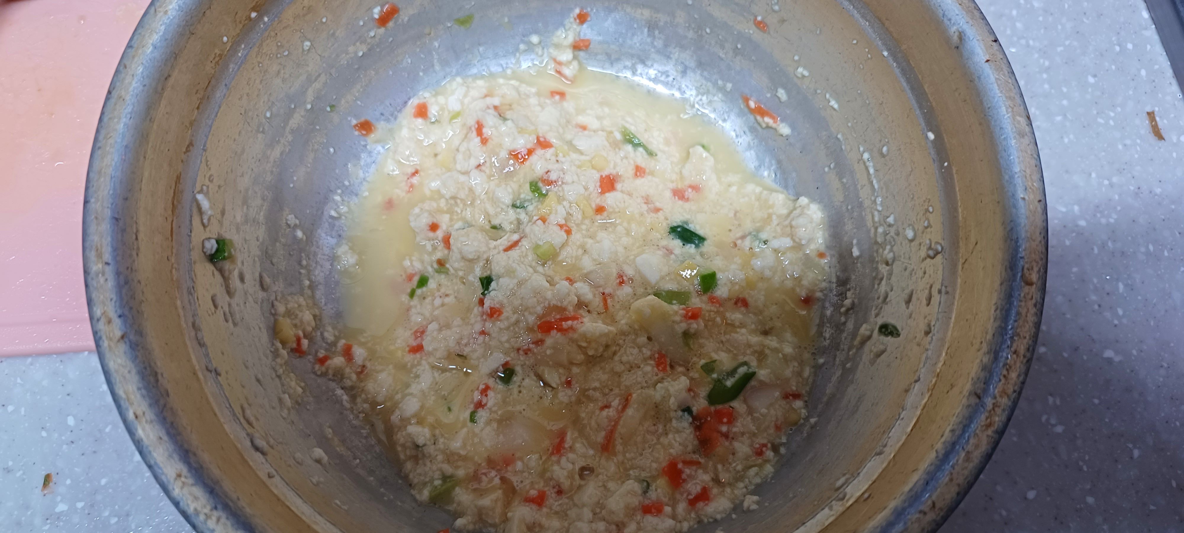 반죽 완성