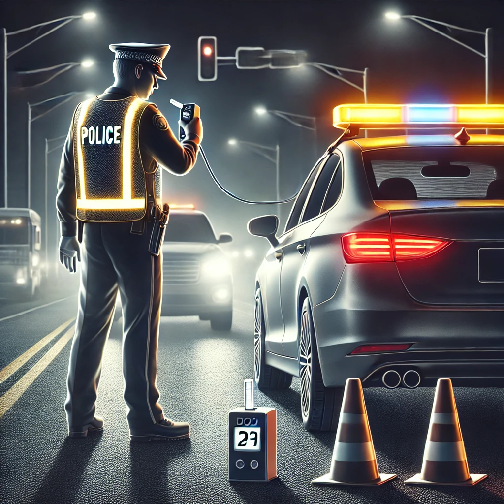 음주단속하는 경찰