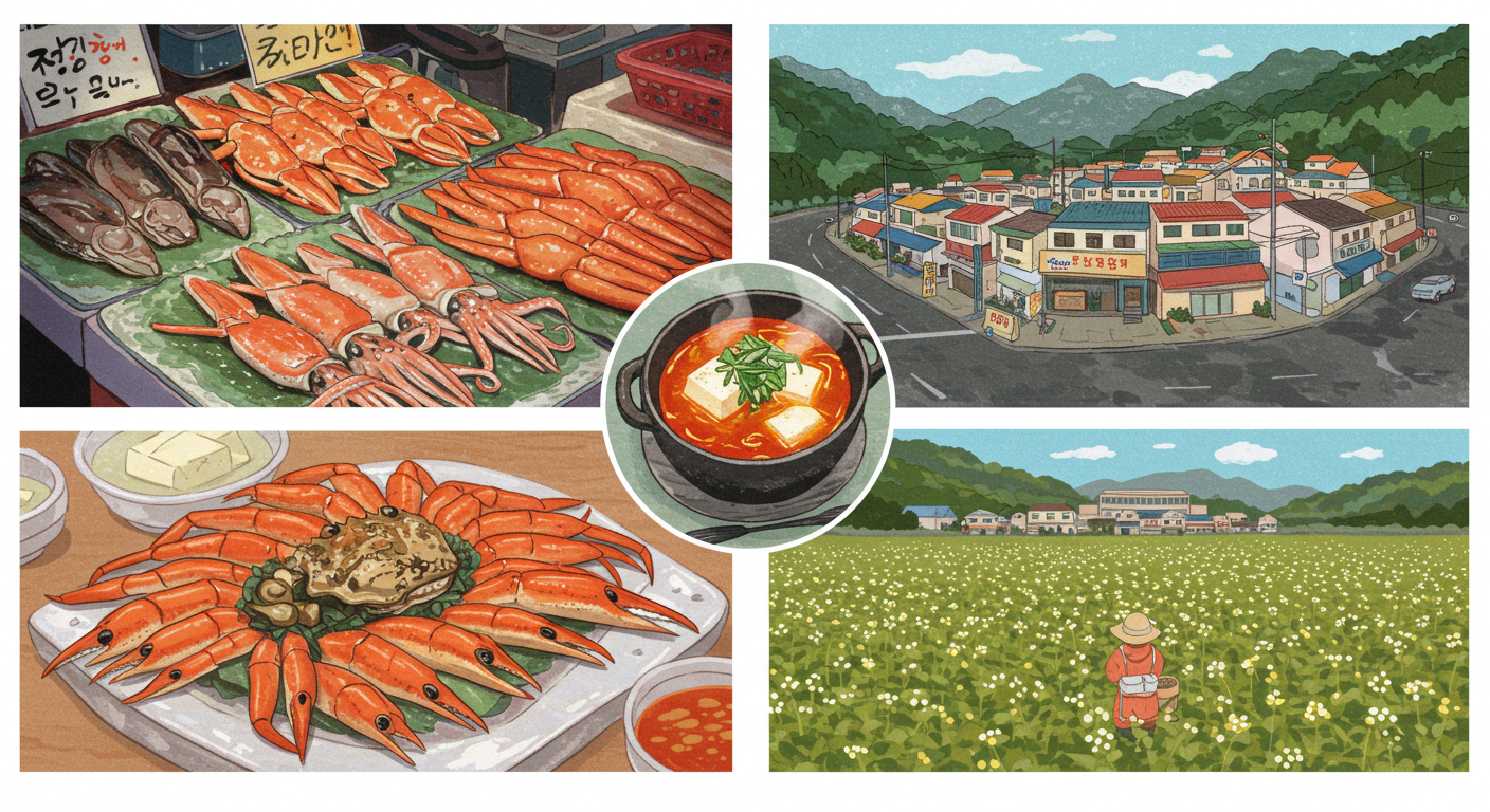 강원도 미식 여행 인기 이유, 해산물과 로컬푸드가 함께