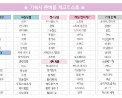 대학교 기숙사 필수 준비물 20가지