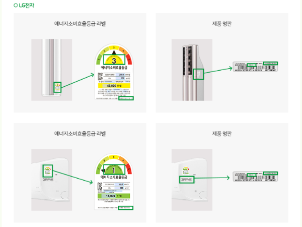 으뜸효율 가전제품 구매비용 환급사업 제품