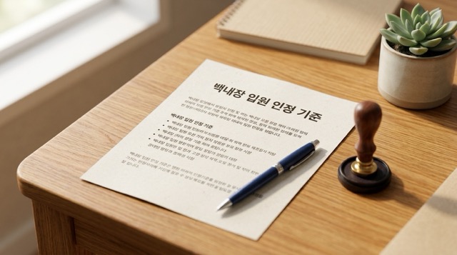 백내장 입원 인정 기준