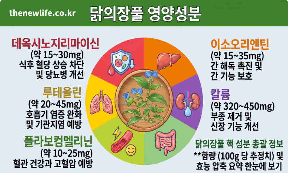 닭의장풀 효능 영양성분