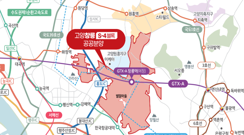 고양 창릉 지도