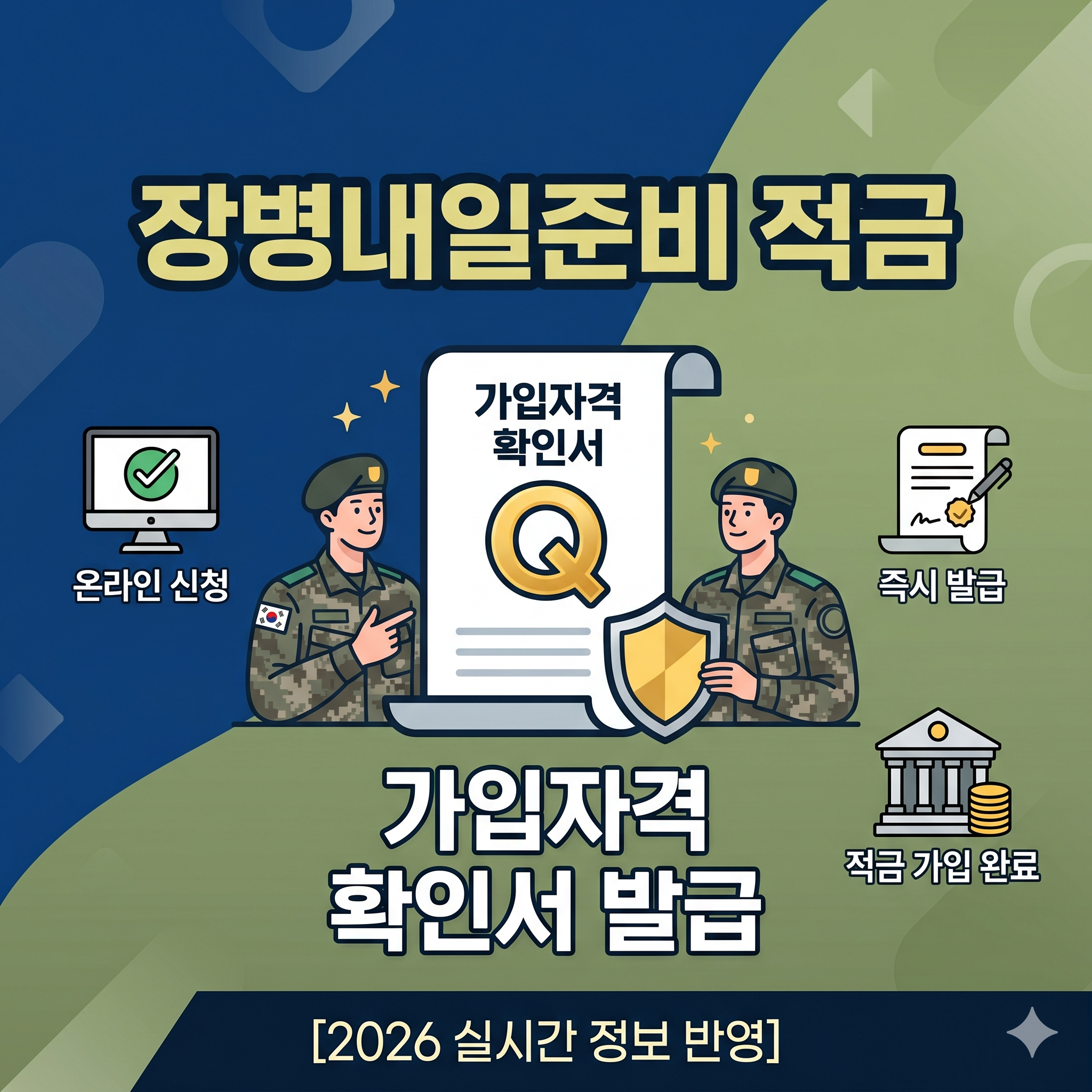 2026 장병내일준비 적금가입자격 확인서 발급방법