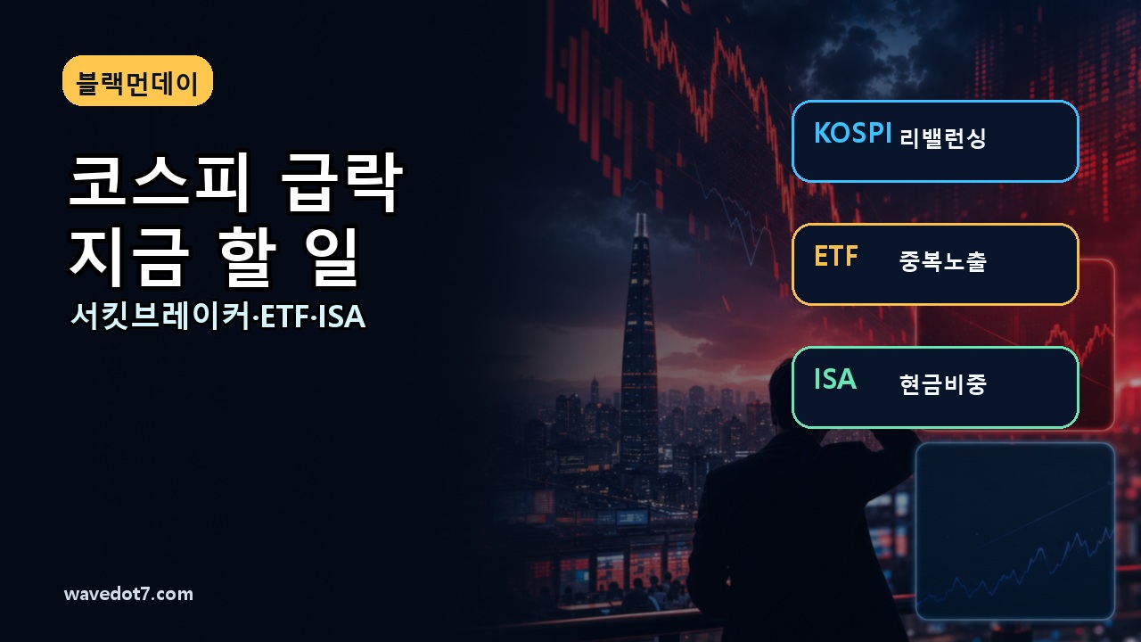 코스피 서킷브레이커 2026 블랙먼데이 ETF ISA 리밸런싱 썸네일