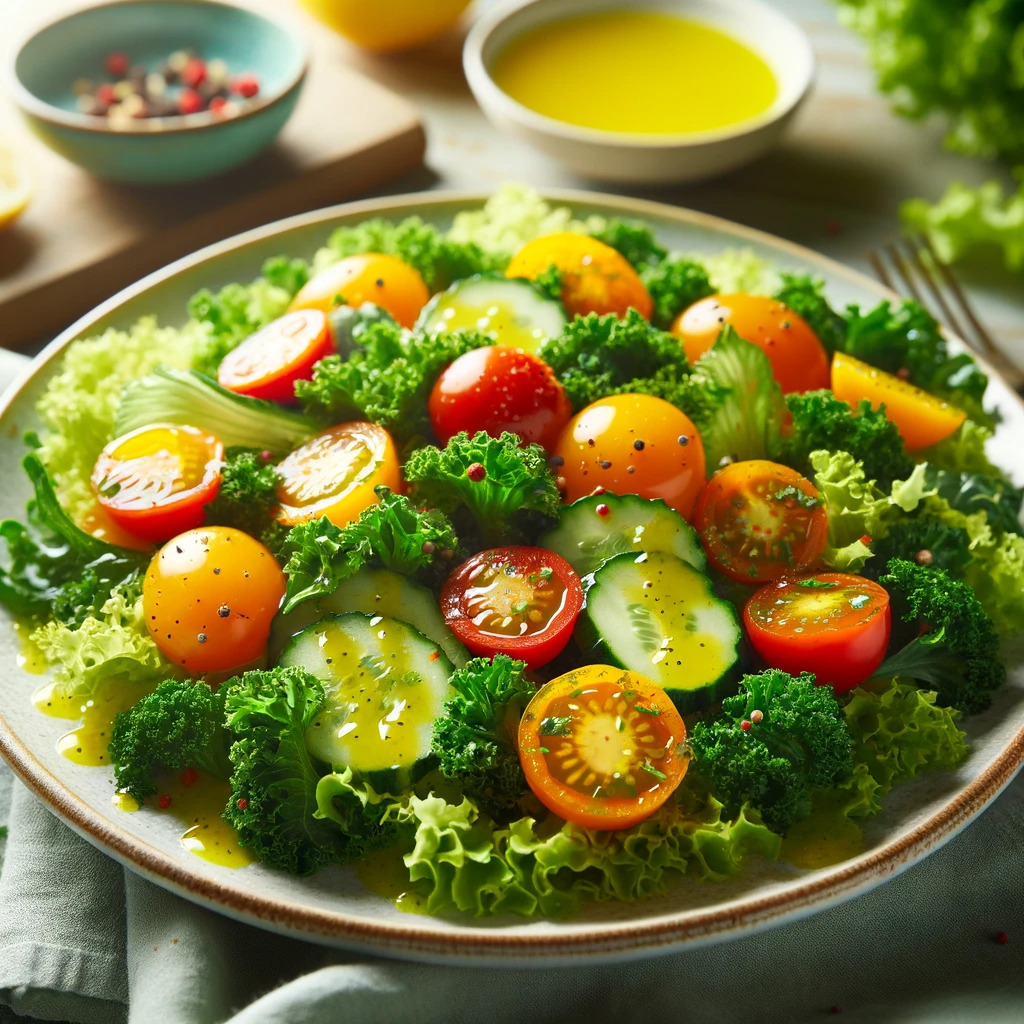 유자 드레싱 샐러드