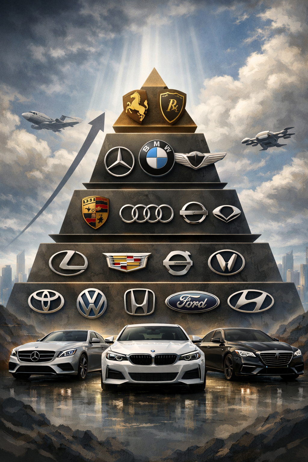 2026 자동차 브랜드 계급도 총정리 &ndash; 벤츠&middot;BMW&middot;제네시스 위치는 어디일까? 관련 사진