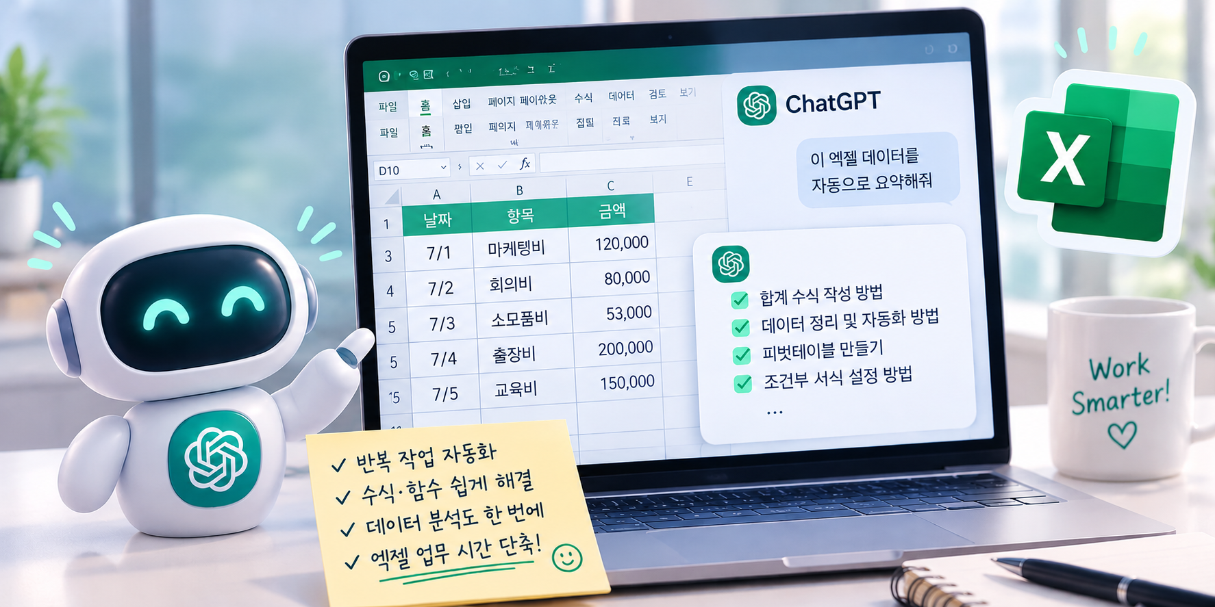 ChatGPT로 엑셀 업무 시간을 줄이는 방법