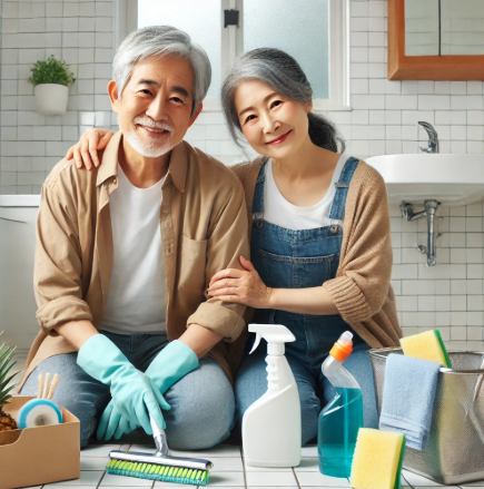 욕실 타일 때 제거 하는 효과적인 방법