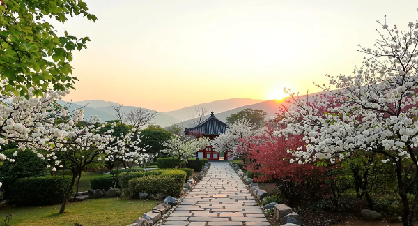 매화-정자-홍매화