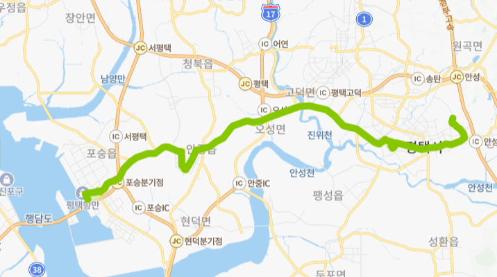 안성-평택-80번-버스-노선-지도