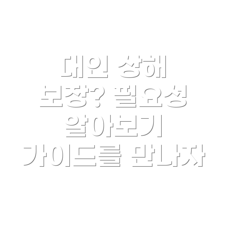 대인 상해 보험