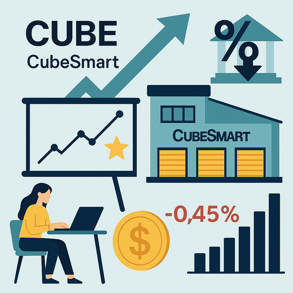 미국 주식 투자 CubeSmart(CUBE) 리츠 주가 전망과 금리 인하 수혜 분석