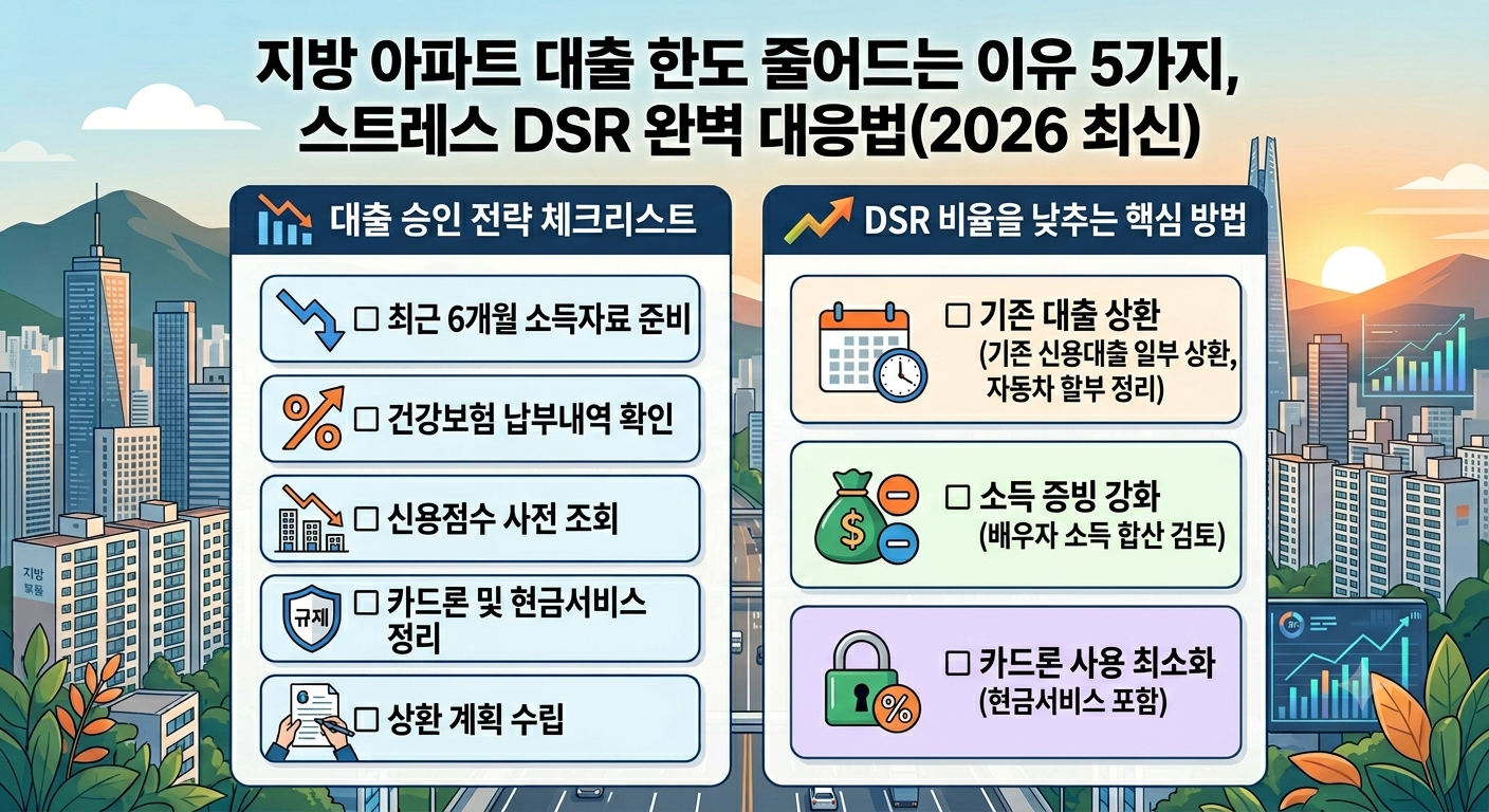 지방 아파트 대출 승인 확률 높이는 전략
