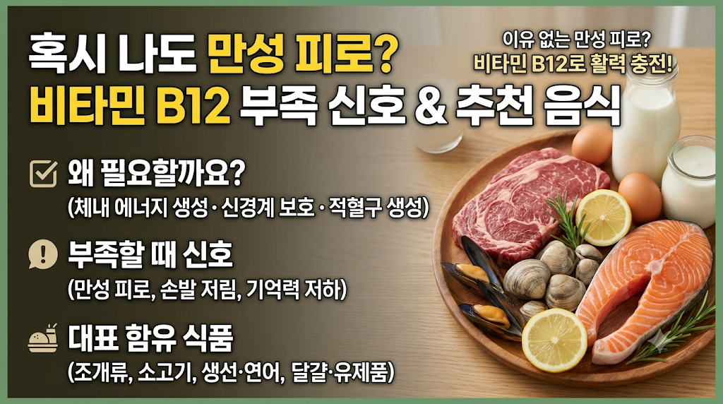 비타민B12가 많은 음식