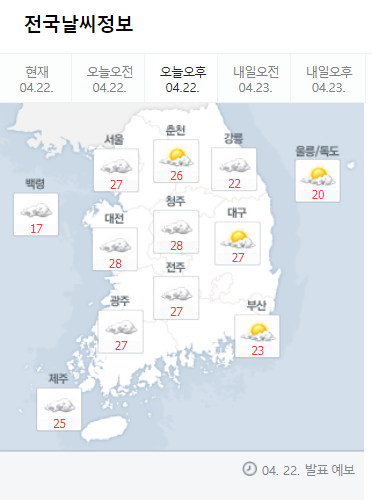 한낮 초여름 더위