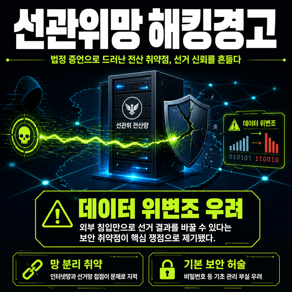선관위망 해킹경고