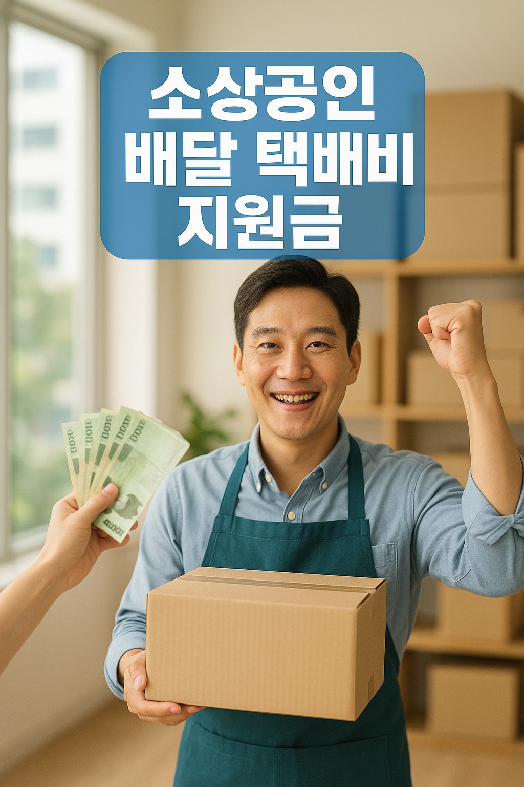 &ldquo;소상공인 배달&middot;택배비 지원금 2025 총정리: 최대 30만 원 신청방법 안내&rdquo; 관련된 사진