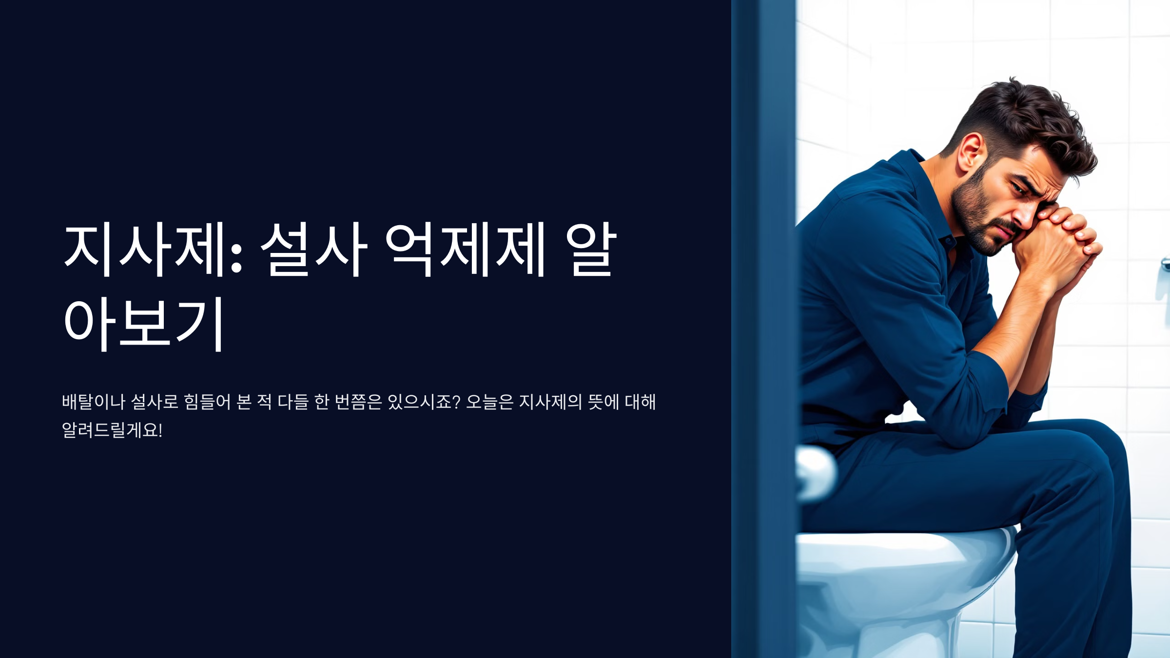 지사제 뜻