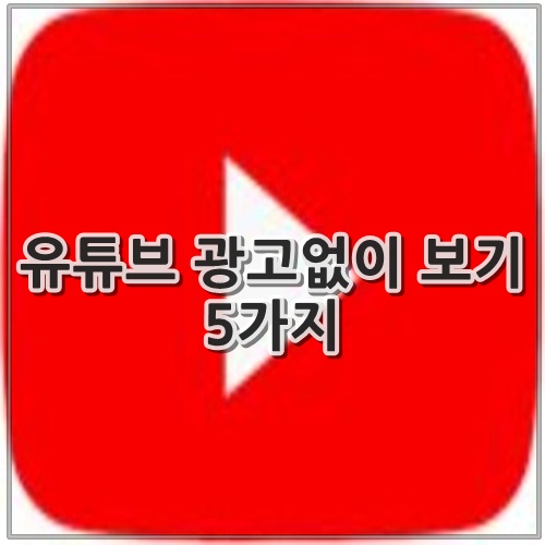 유튜브 광고없이 보기