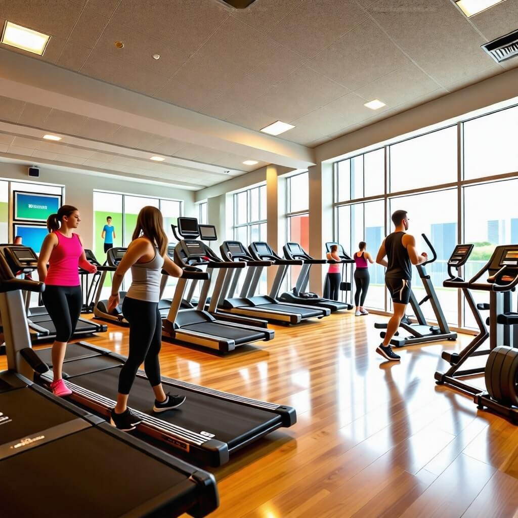 헬스장-러닝머신-운동하는사람들