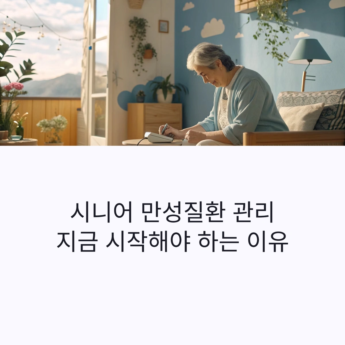 시니어 만성질환 관리를 위한 혈압 측정 생활습관