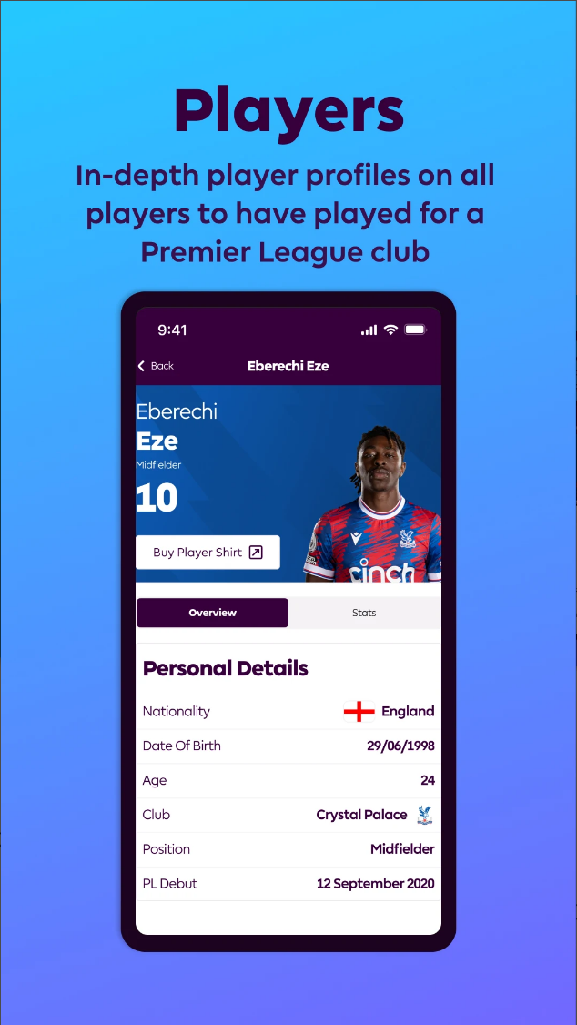 프리미어리그, 프리미어리그 순위, 프리미어리그 일정, Premier League, Official App