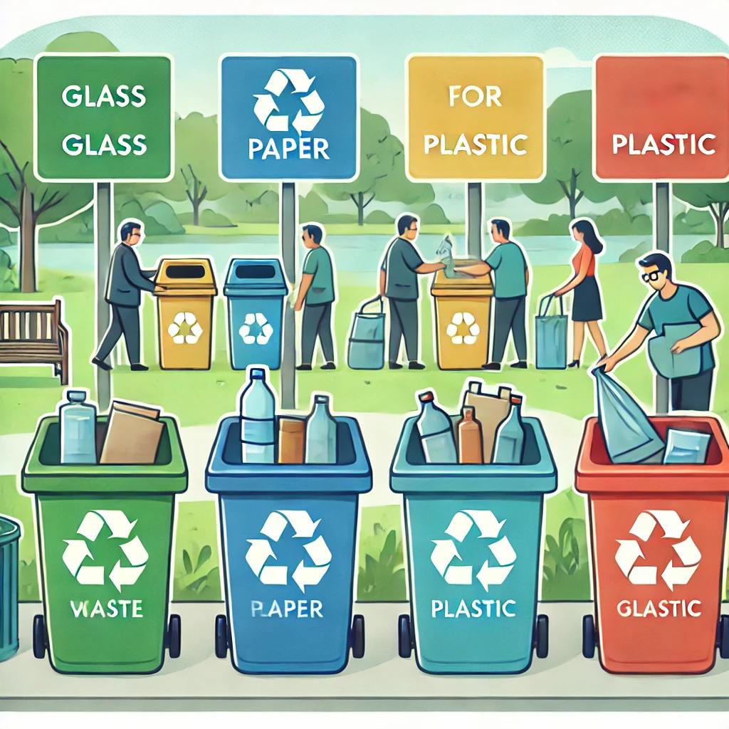 쓰레기 분리수거 이미지