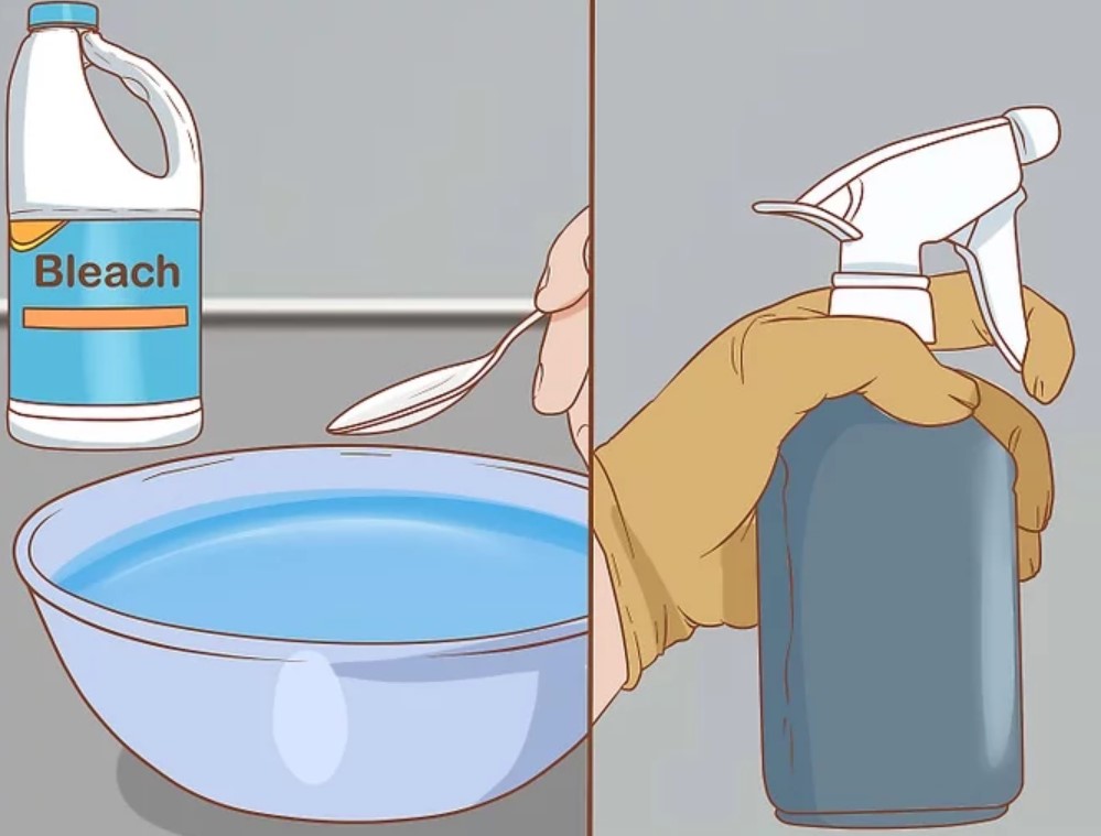 표백제를 이용한 곰팡이 제거제