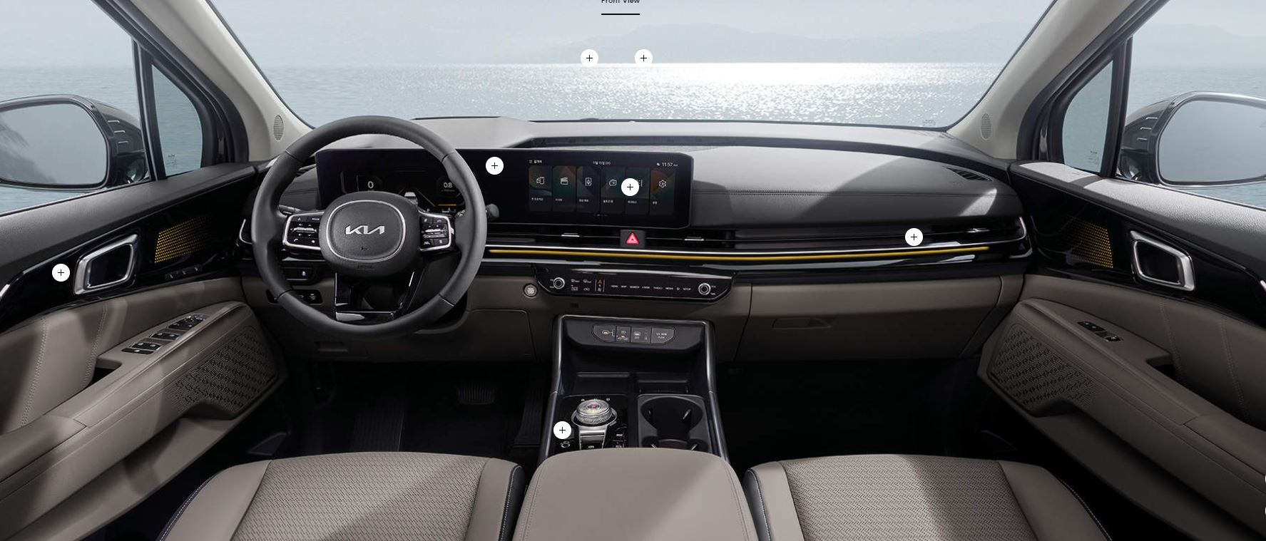 카니발 하이브리드 디자인 내장