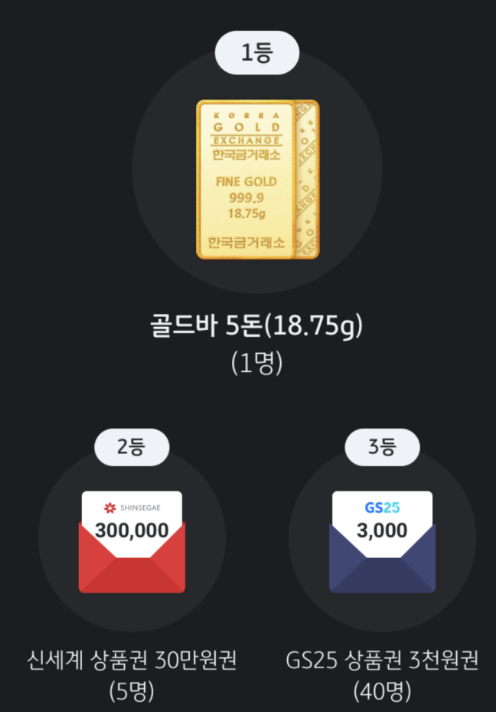 KB 국민카드 골드바 이벤트