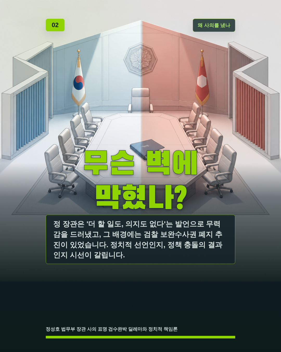 무슨 벽에 막혔나?
