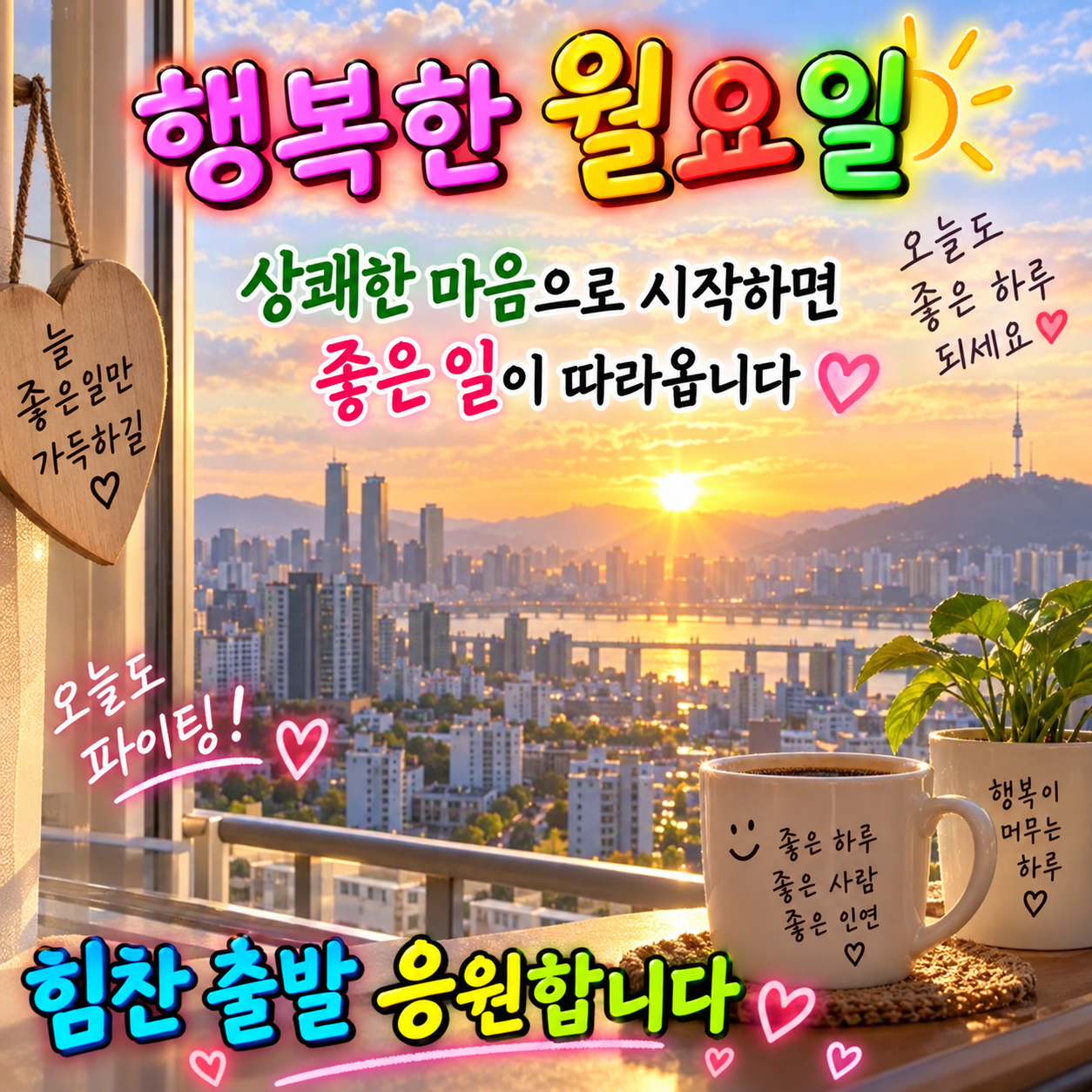 상쾌한 마음으로 시작하는 행복한 월요일 이미지