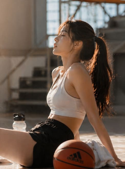 운동을 쉬며 회복하는 모습