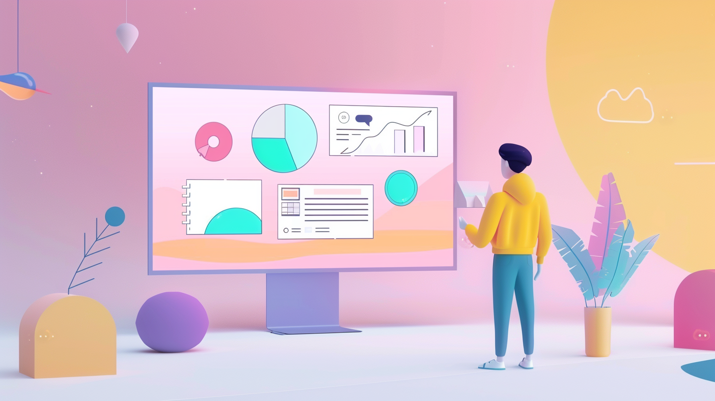 Illustration of how Gamma transforms AI text into presentation-ready slides