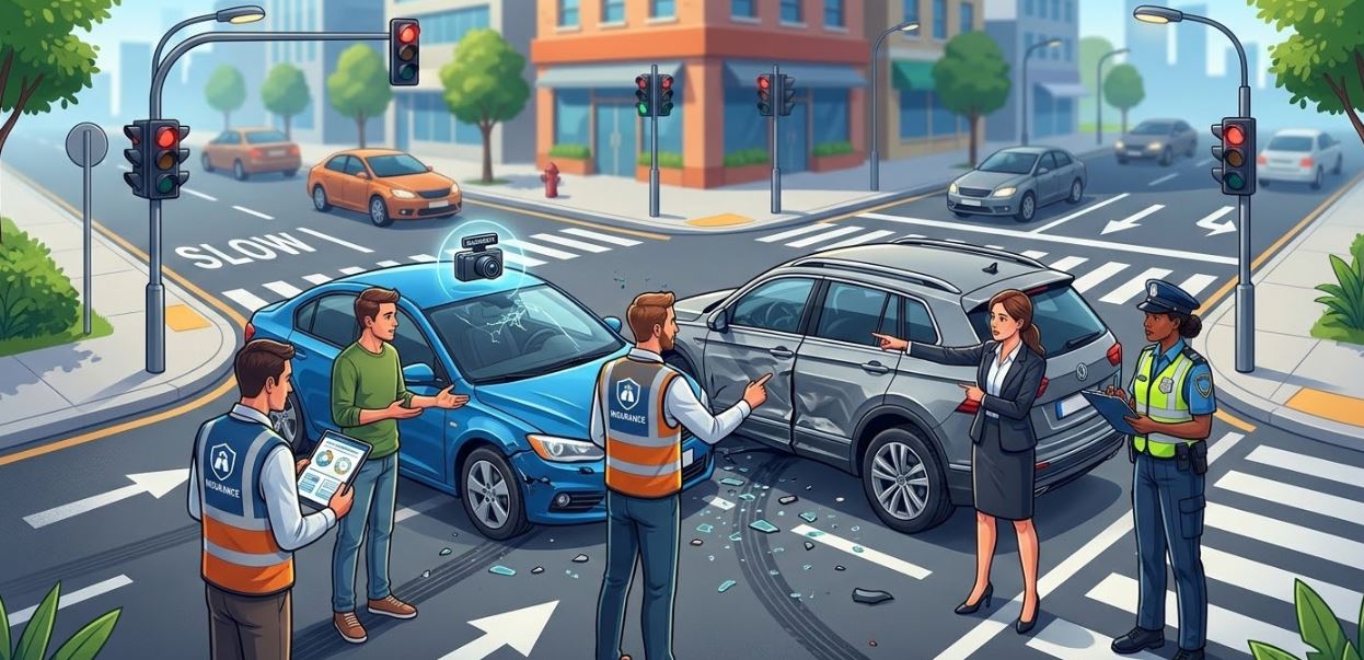 자동차 과실 비율 산정 원리 (교통사고 책임 판단, 보험 처리 기준) 이미지