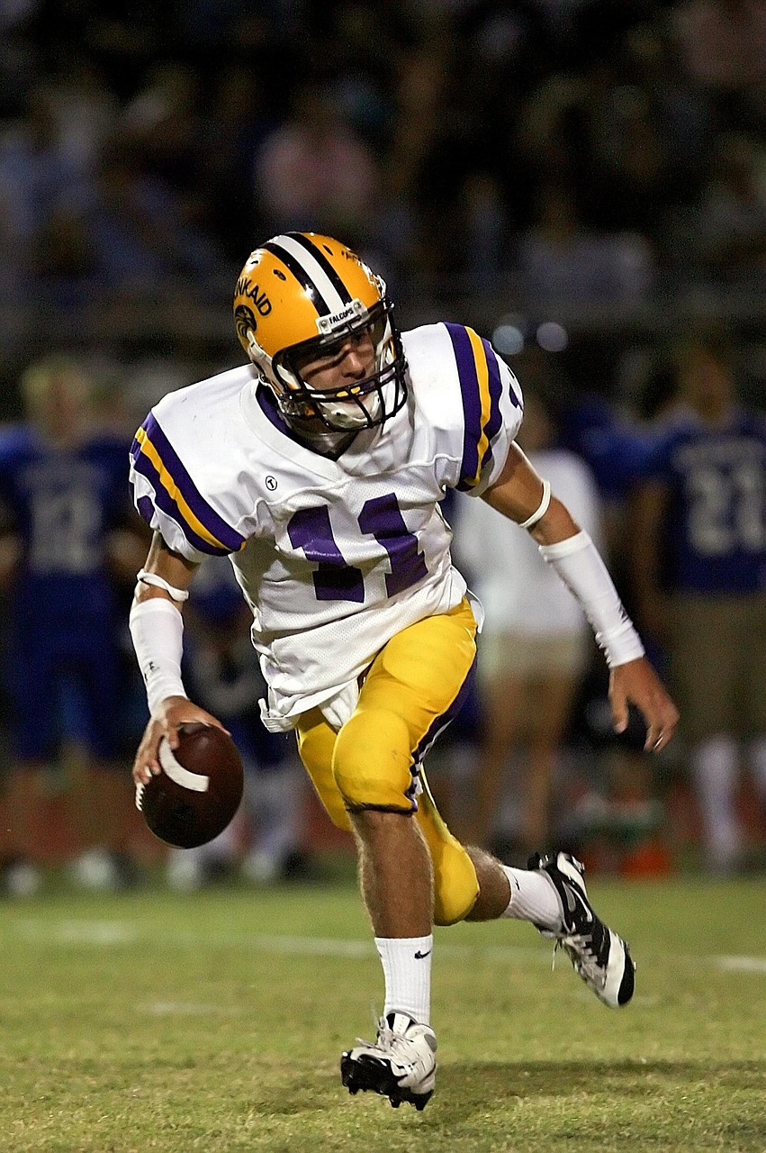 미식축구 쿼터백 사진 첨부