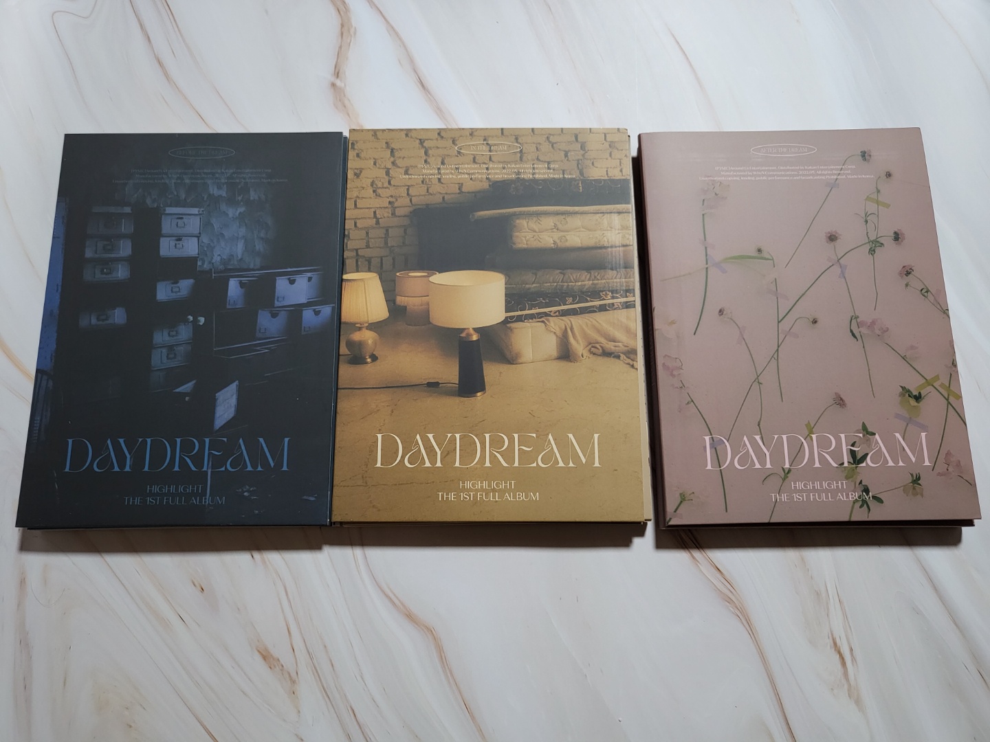 하이라이트_정규1집_DAYDREAM(데이드림)_앨범_3종_겉커버_벗겼을_때