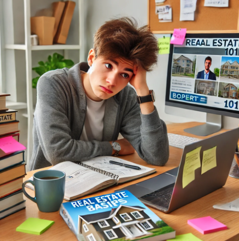 부동산 공부하는 초보자의 모습