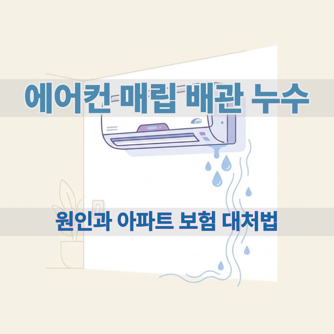 아파트 에어컨 매립 배관 누수 및 결로 해결 가이드 썸네일