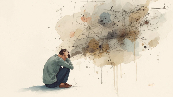 INTJ 성인은 장기적인 계획과 전략을 세우며 삶을 주도하려는 경향이 있습니다. 그러나 예상치 못한 변수로 계획이 무너질 때, 깊은 상실감을 경험합니다에 관한 그림