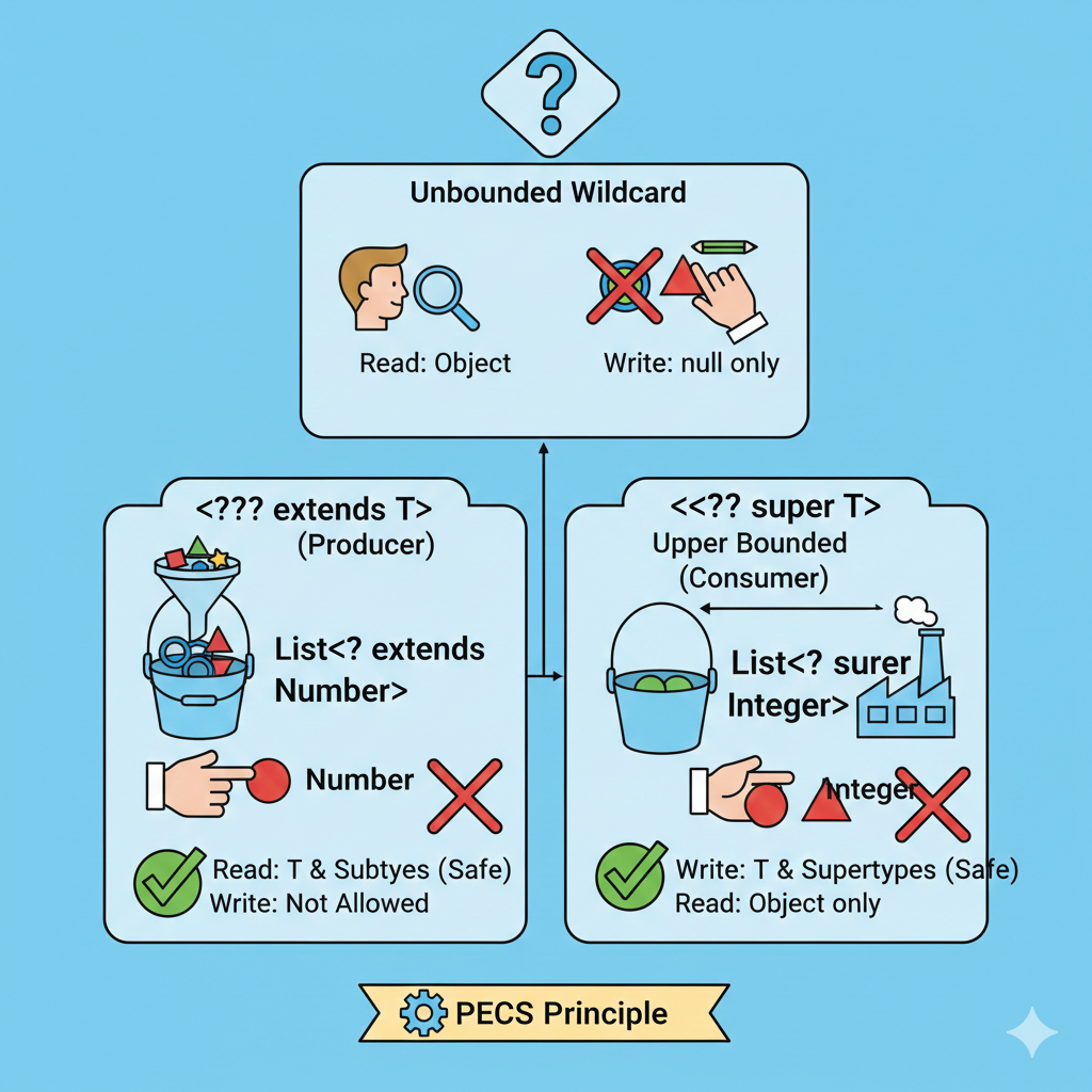 제네릭의 와일드카드(?, ? extends, ? super)