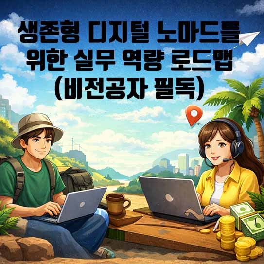 생존형 디지털 노마드를 위한 실무 역량 로드맵 (비전공자 필독)