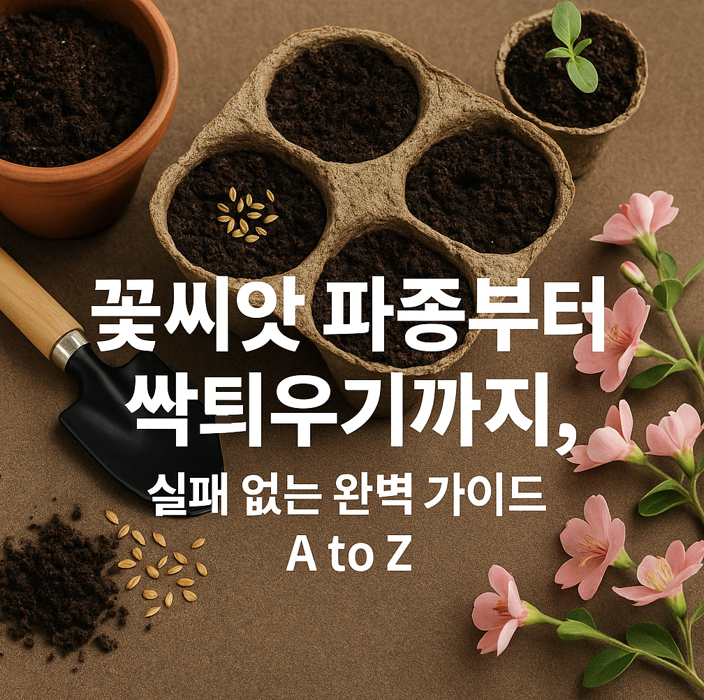 꽃씨앗 파종부터 싹틔우기까지, 실패 없는 완벽 가이드 A to Z