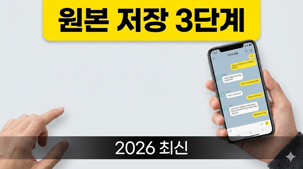 2026년 최신|카카오톡 사진 원본 저장 방법: 화질 그대로 받는 설정 3단계(아이폰·갤럭시)
