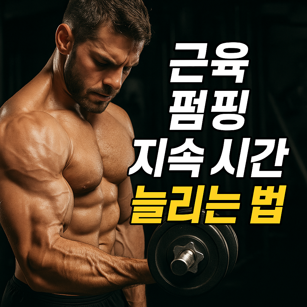 근육 펌핑 지속 시간 늘리는 법