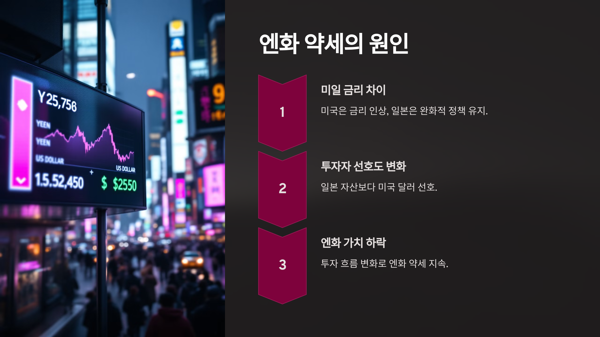 엔화 약세의 원인