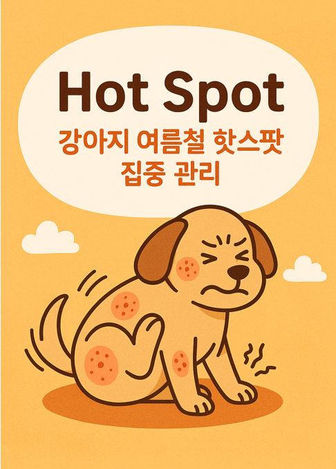 강아지 여름철 핫스팟 집중관리 이미지